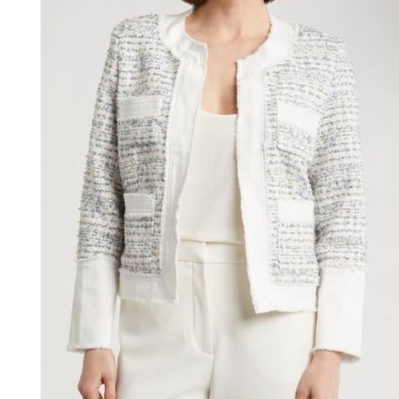 Nanette Lepore Jackets & Blazers - Nanette Lepore White Tweed Blazer